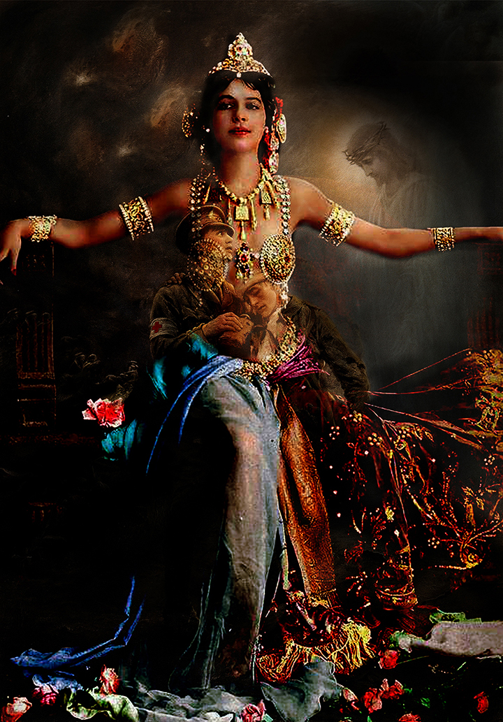 Small MATA HARI  Queen of World War One Burlesque 
